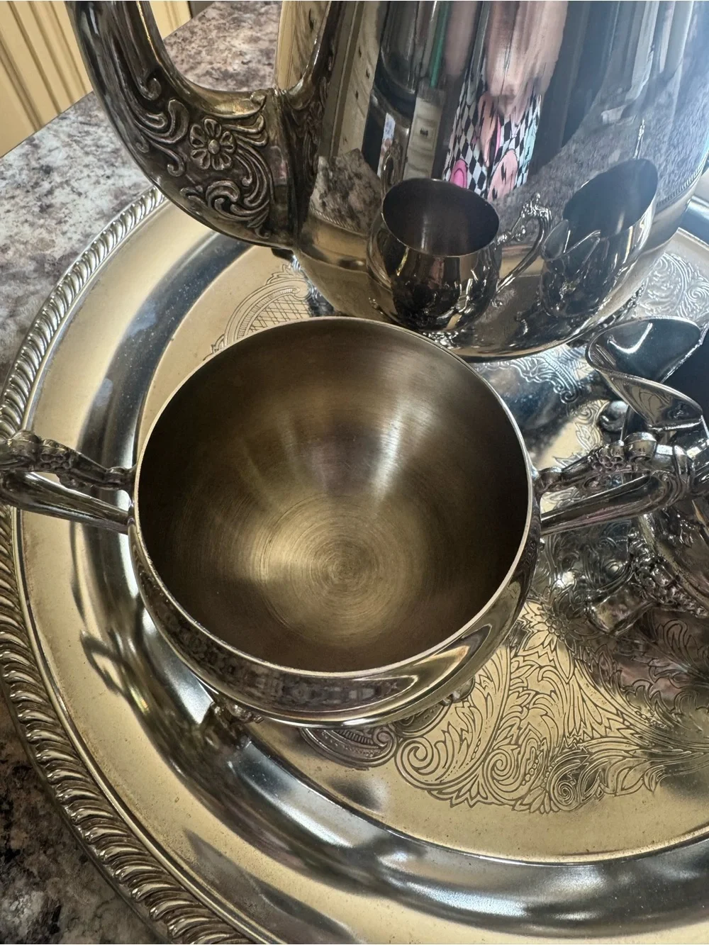 Silver Plated Tea Set - Elegant 3-Piece Service